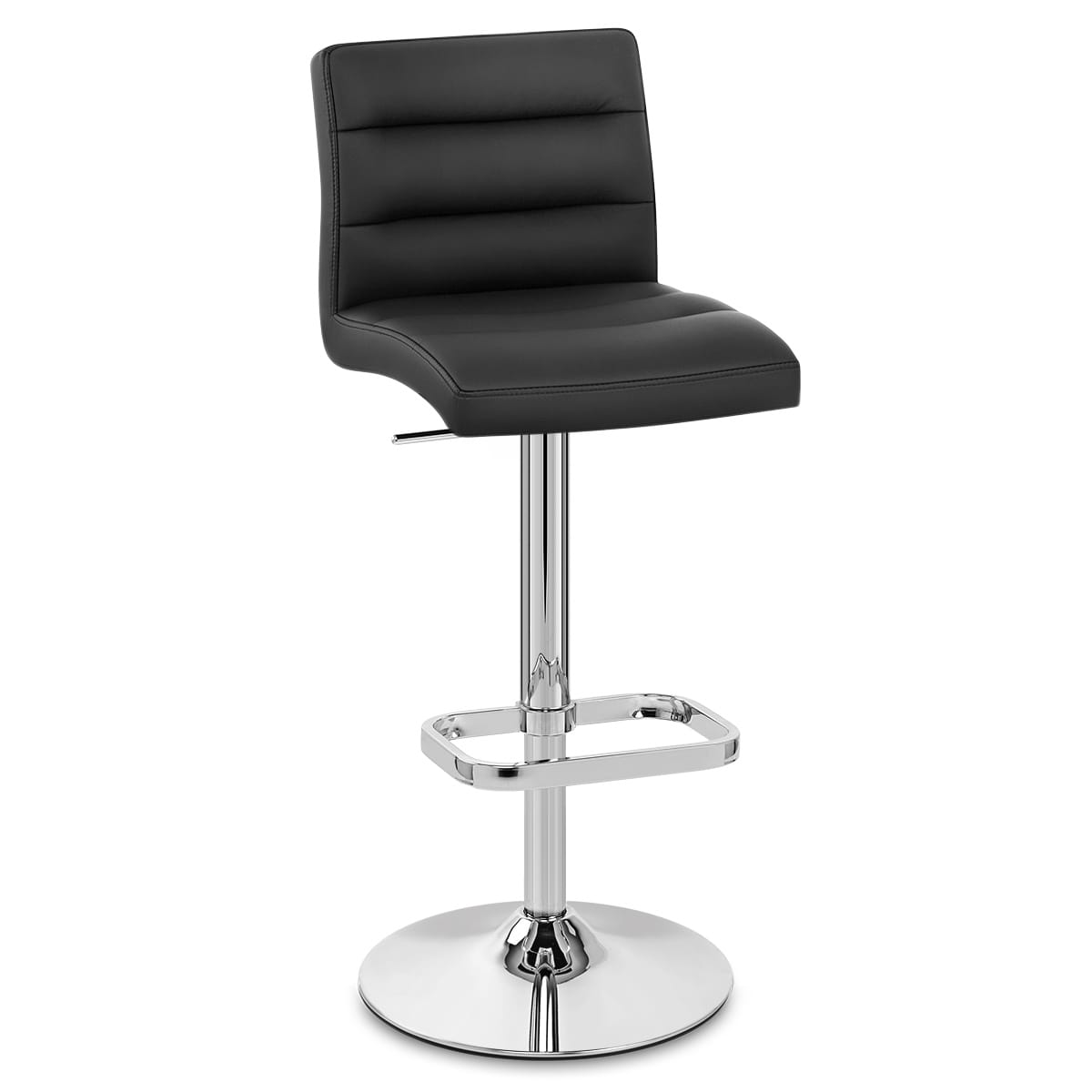 Lush Chrome Stool Black