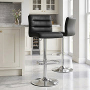 Lush Chrome Stool Black