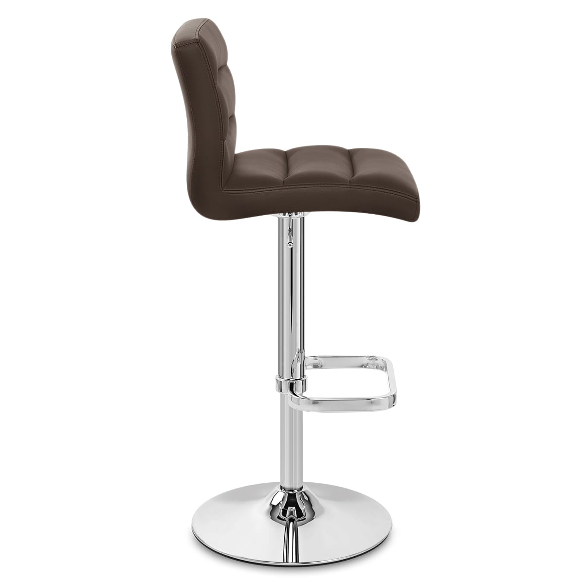 Lush Chrome Stool Brown