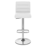 Lush Chrome Stool White