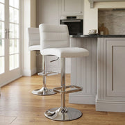 Lush Chrome Stool White