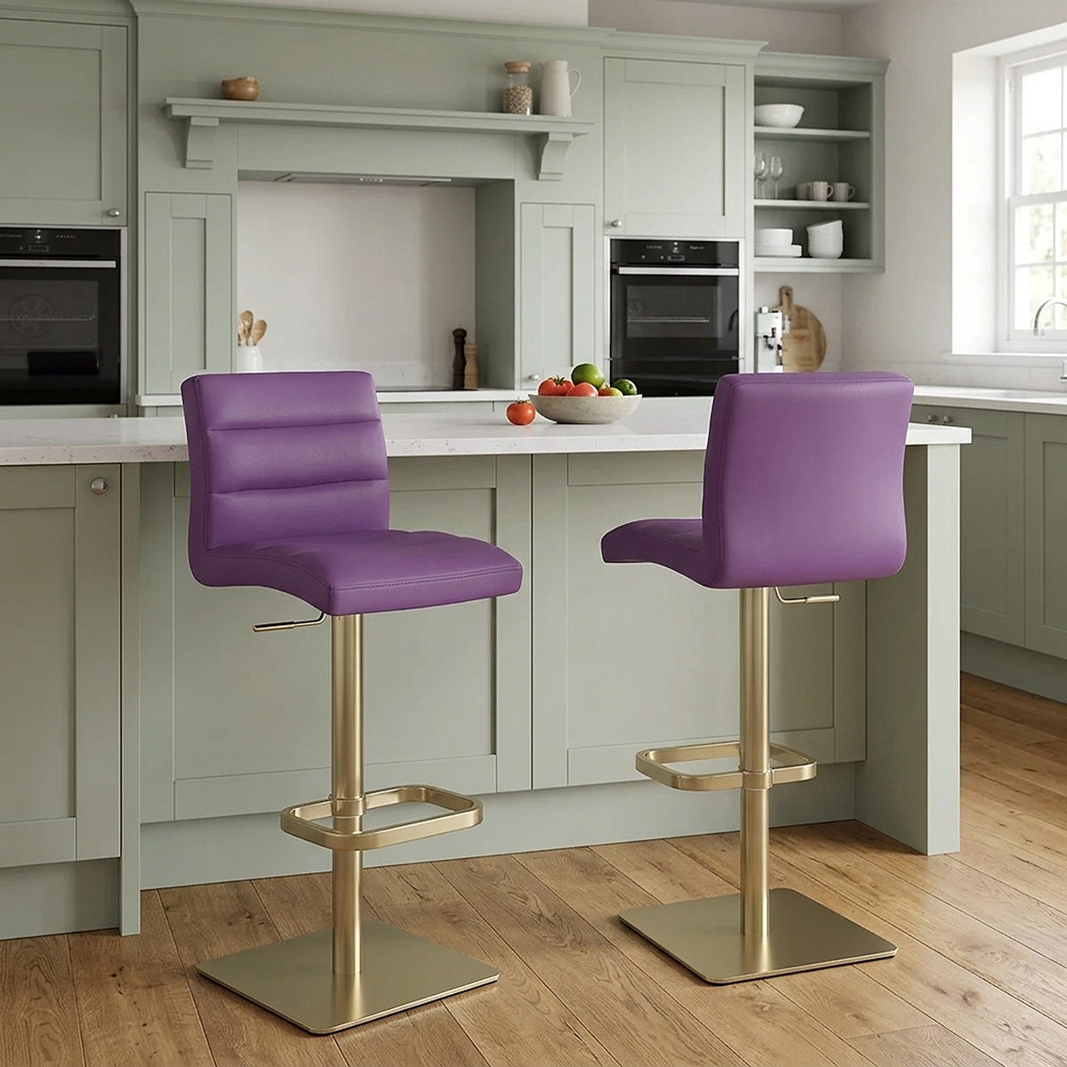 Lush Gold Stool Purple