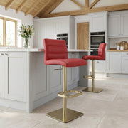 Lush Gold Stool Red
