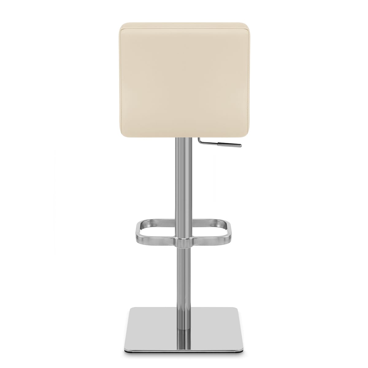 Lush Real Leather Brushed Stool Cream