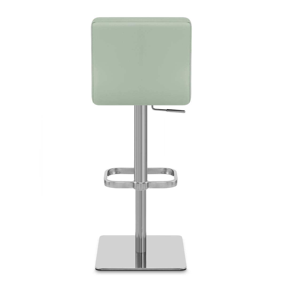 Lush Real Leather Brushed Stool Green