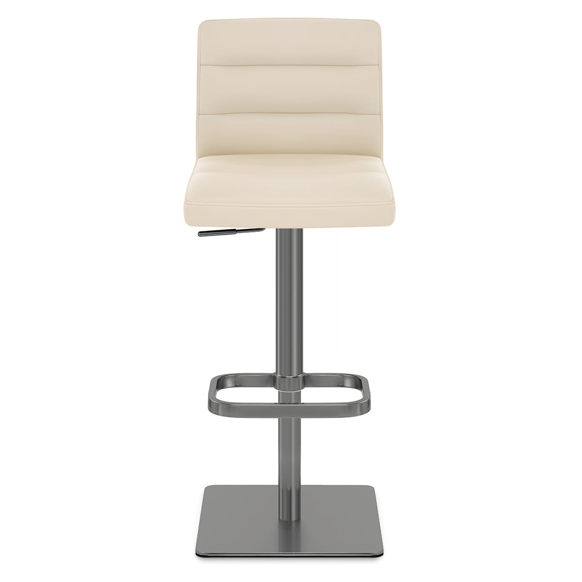 Lush Real Leather Graphite Stool Cream