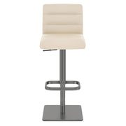 Lush Real Leather Graphite Stool Cream