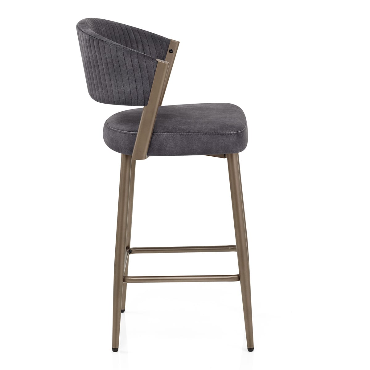 Lusso Bar Stool Black Velvet