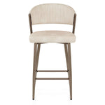 Lusso Bar Stool Cream Velvet