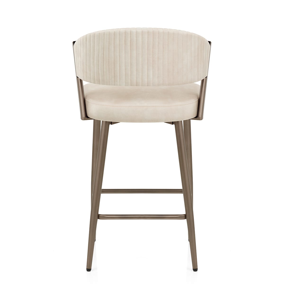 Lusso Bar Stool Cream Velvet