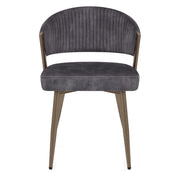 Lusso Dining Chair Black Velvet
