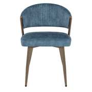 Lusso Dining Chair Blue Velvet