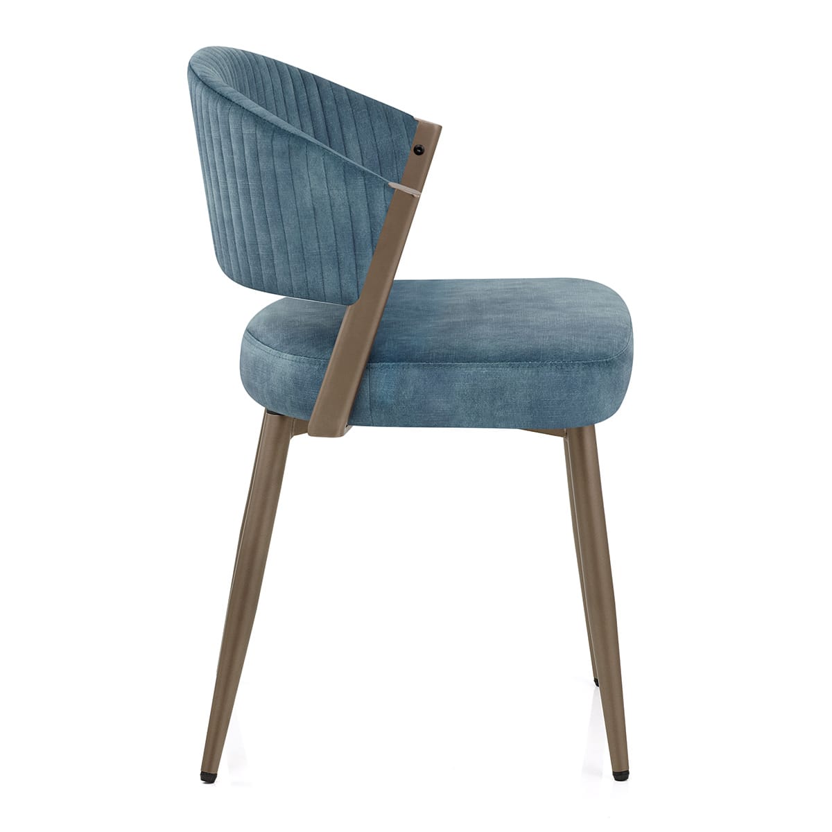 Lusso Dining Chair Blue Velvet