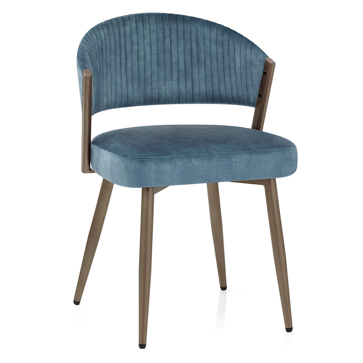 Lusso Dining Chair Blue Velvet