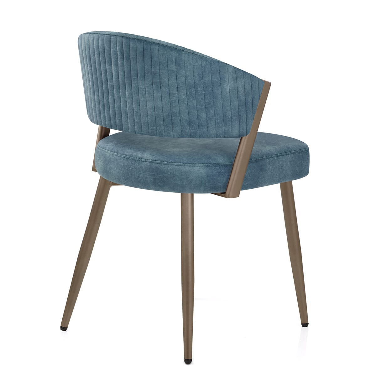 Lusso Dining Chair Blue Velvet