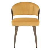 Lusso Dining Chair Gold Velvet
