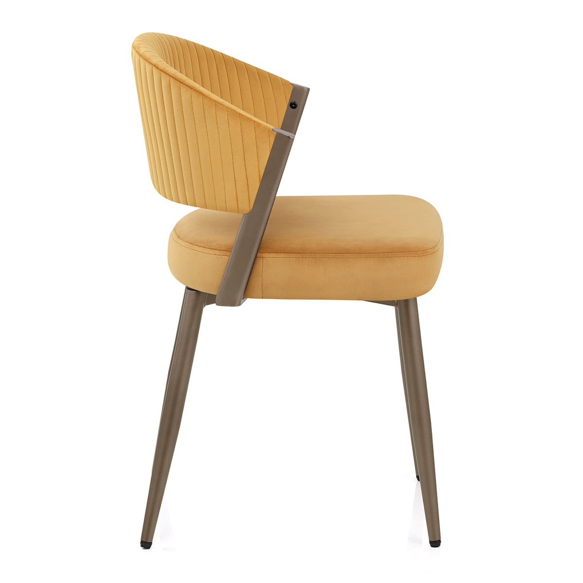Lusso Dining Chair Gold Velvet