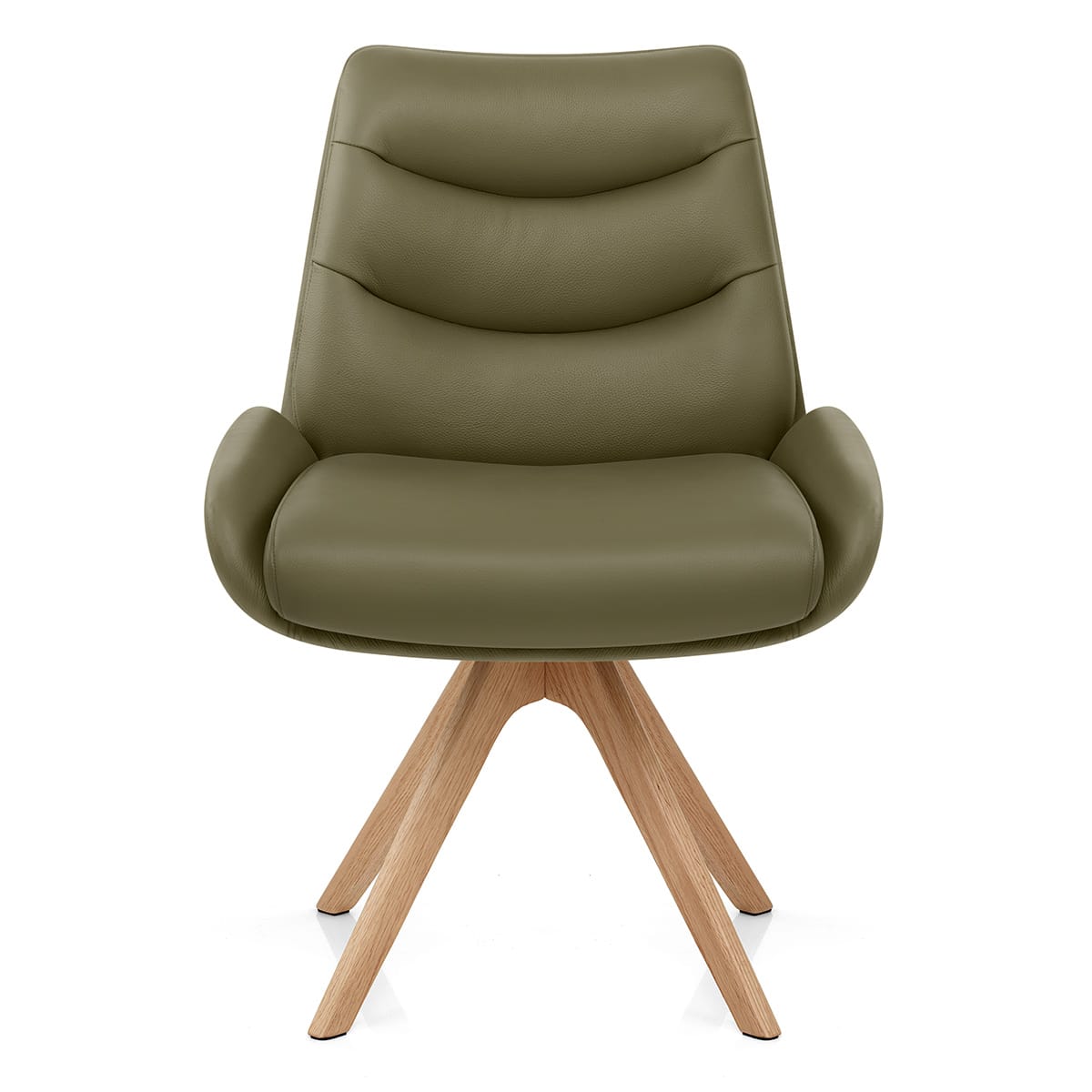 Madrid Real Leather Dining Chair Green