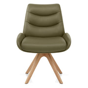 Madrid Real Leather Dining Chair Green