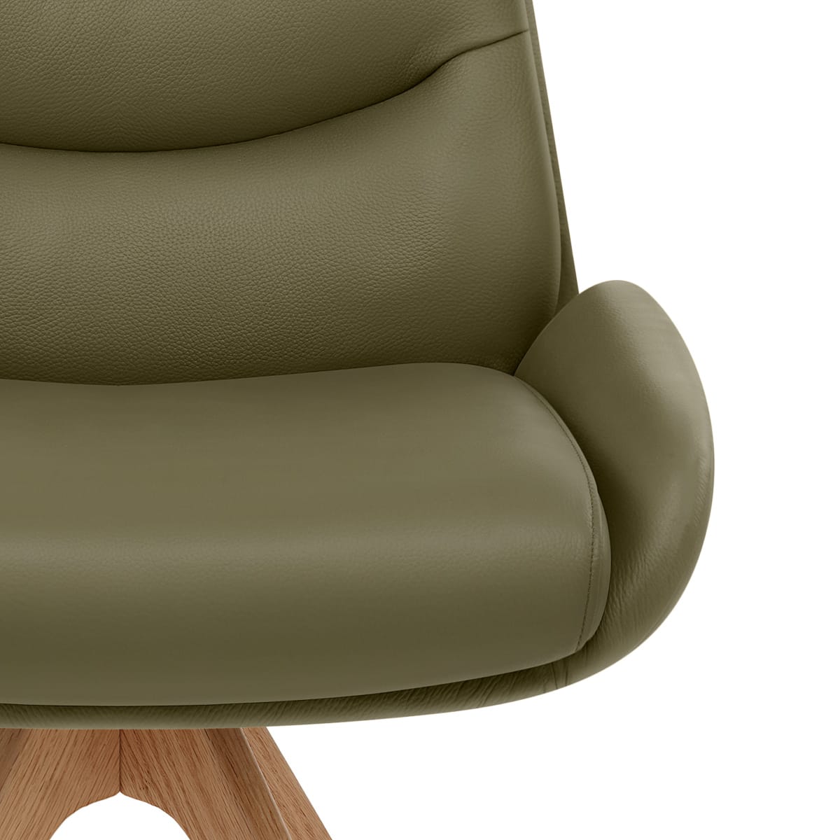 Madrid Real Leather Dining Chair Green