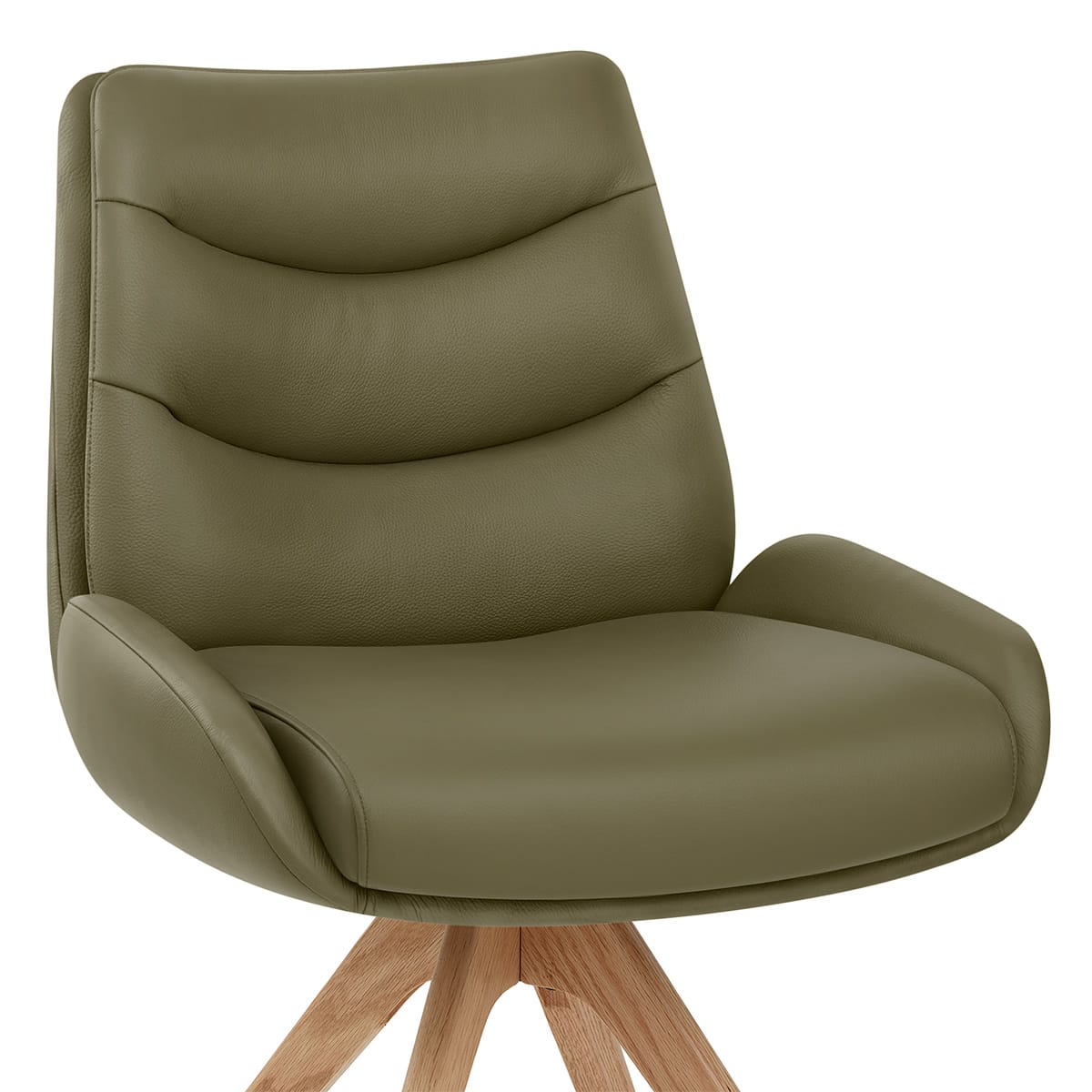 Madrid Real Leather Dining Chair Green
