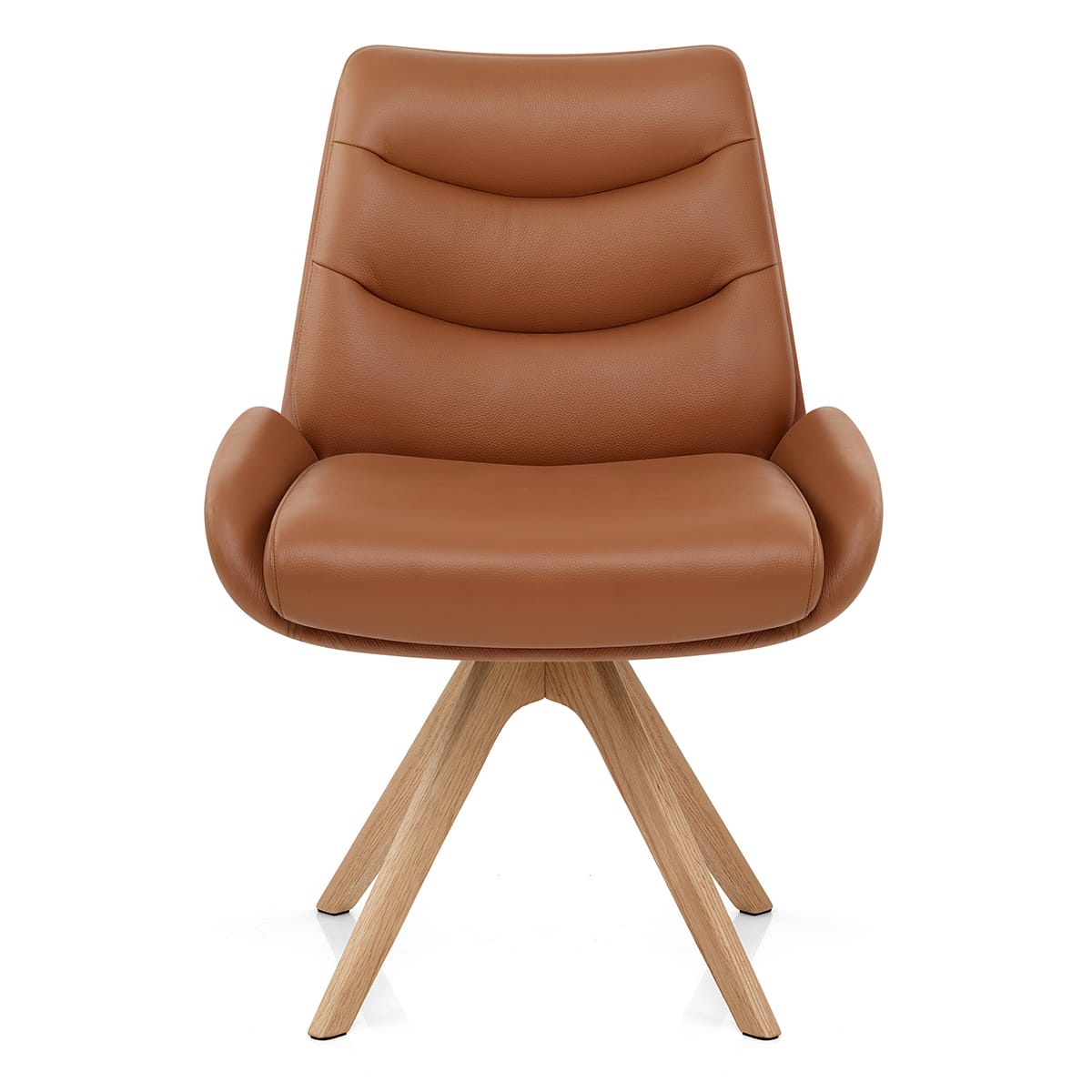 Madrid Real Leather Dining Chair Tan