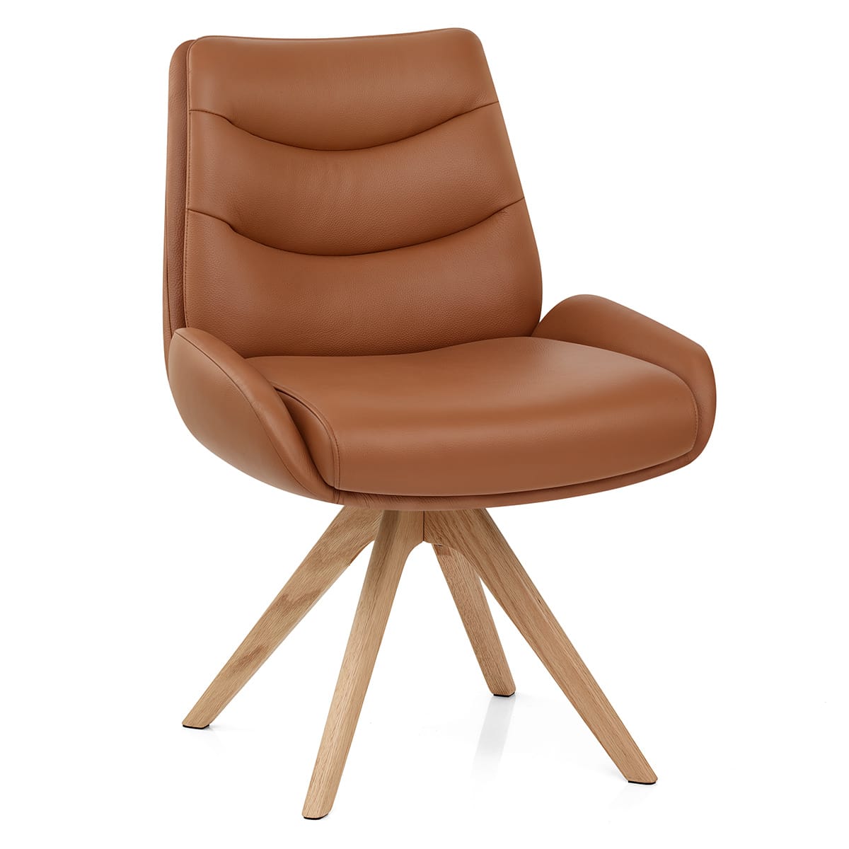 Madrid Real Leather Dining Chair Tan