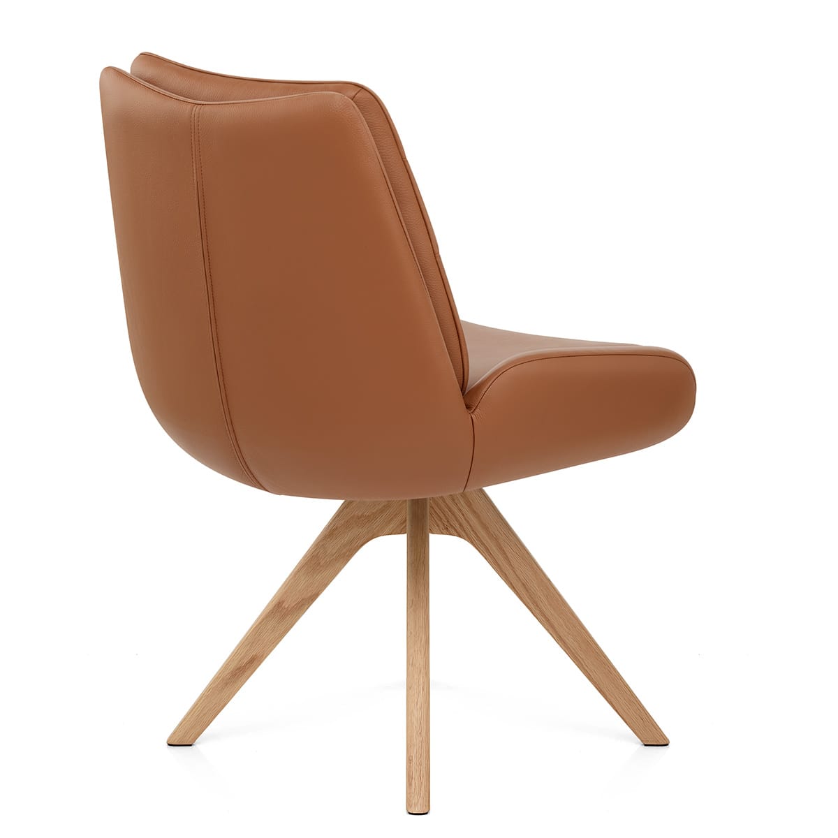 Madrid Real Leather Dining Chair Tan