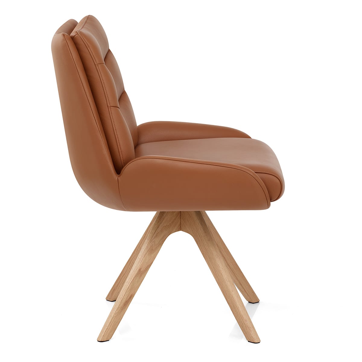 Madrid Real Leather Dining Chair Tan