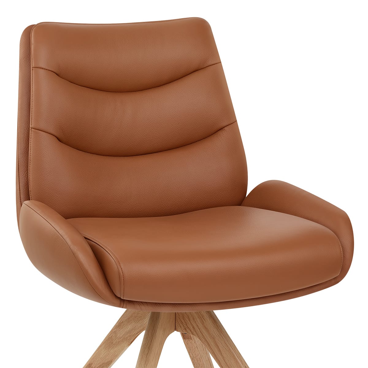 Madrid Real Leather Dining Chair Tan