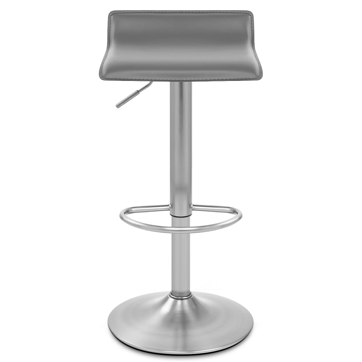 Mars Brushed Steel Bar Stool Grey