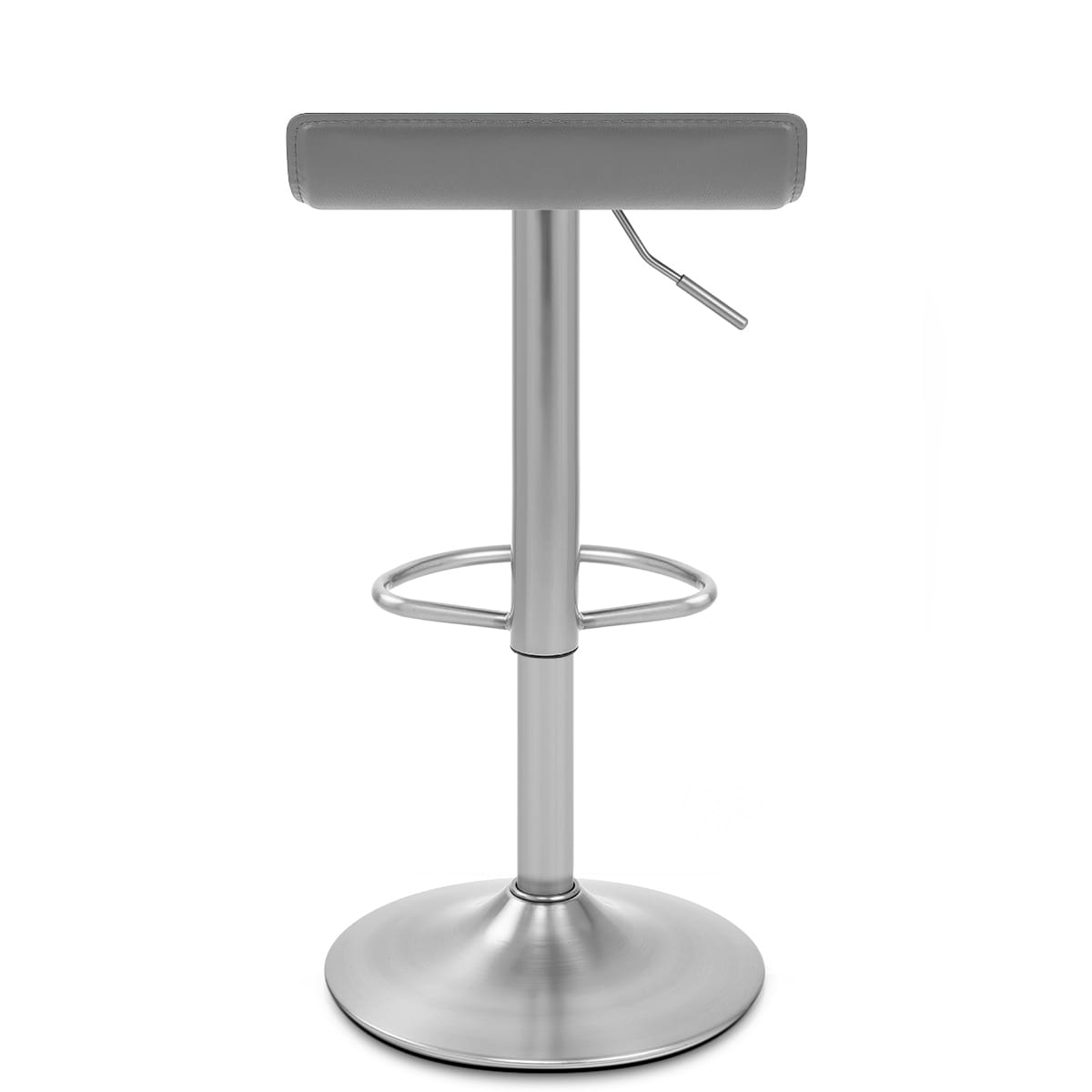 Mars Brushed Steel Bar Stool Grey