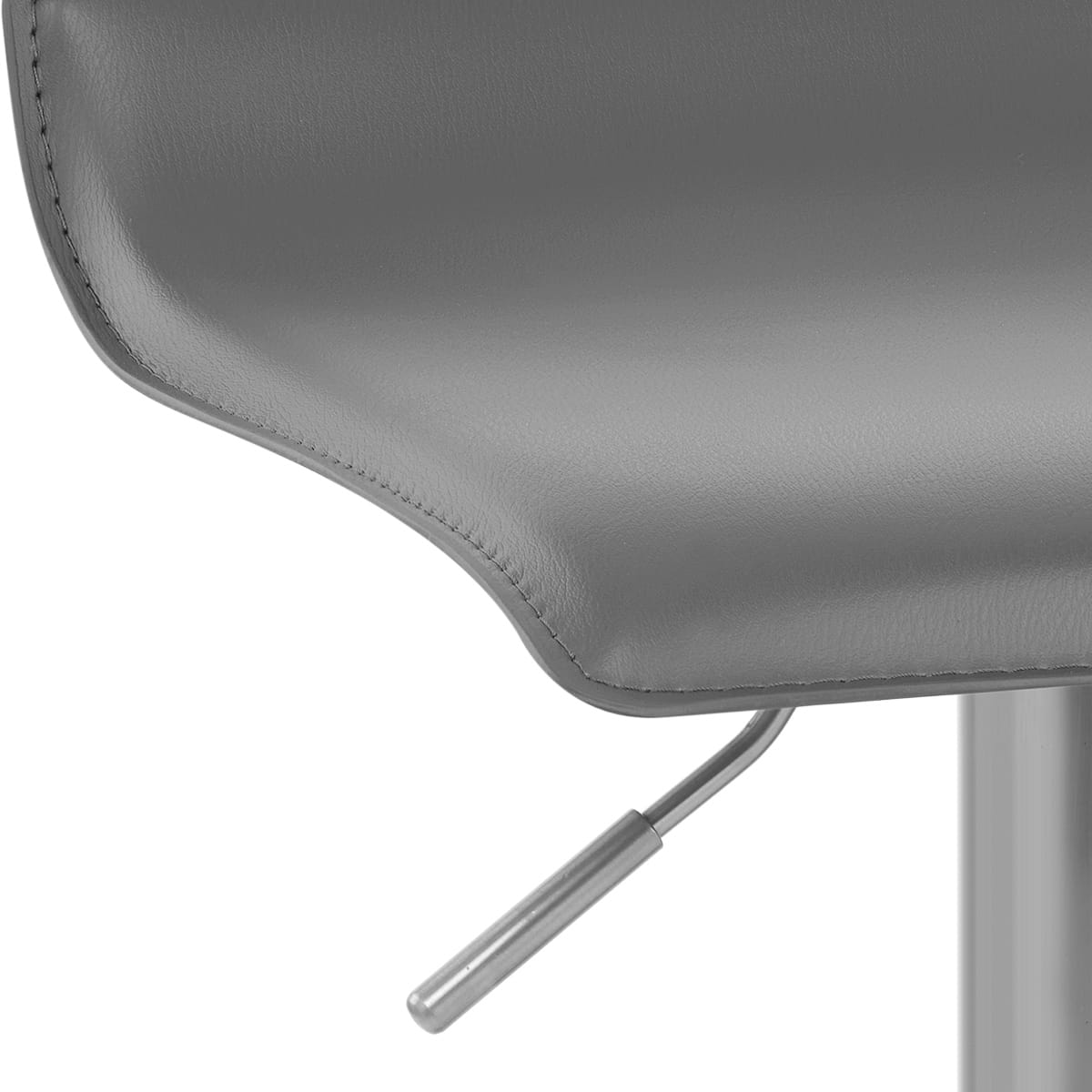 Mars Brushed Steel Bar Stool Grey