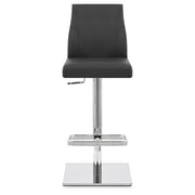 Martello Real Leather Stool Black