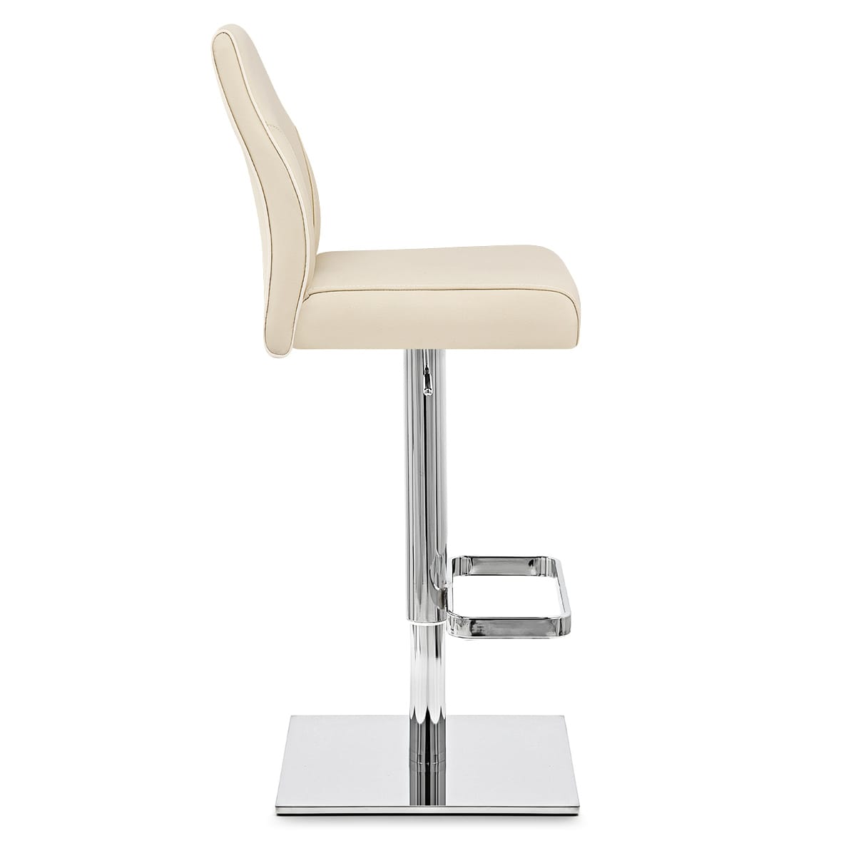 Martello Real Leather Stool Cream