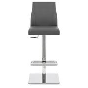 Martello Real Leather Stool Grey