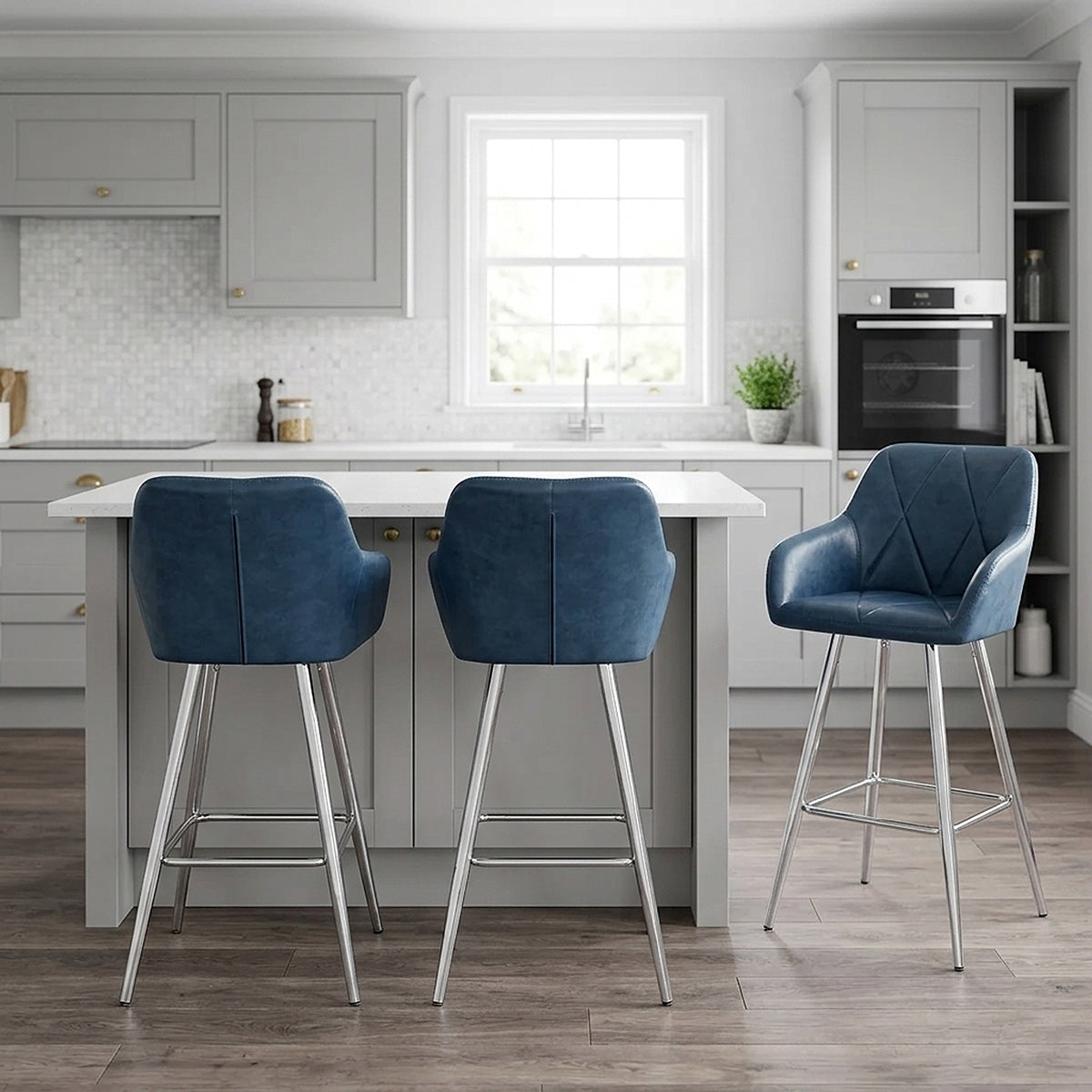 Mason Bar Stool Antique Blue