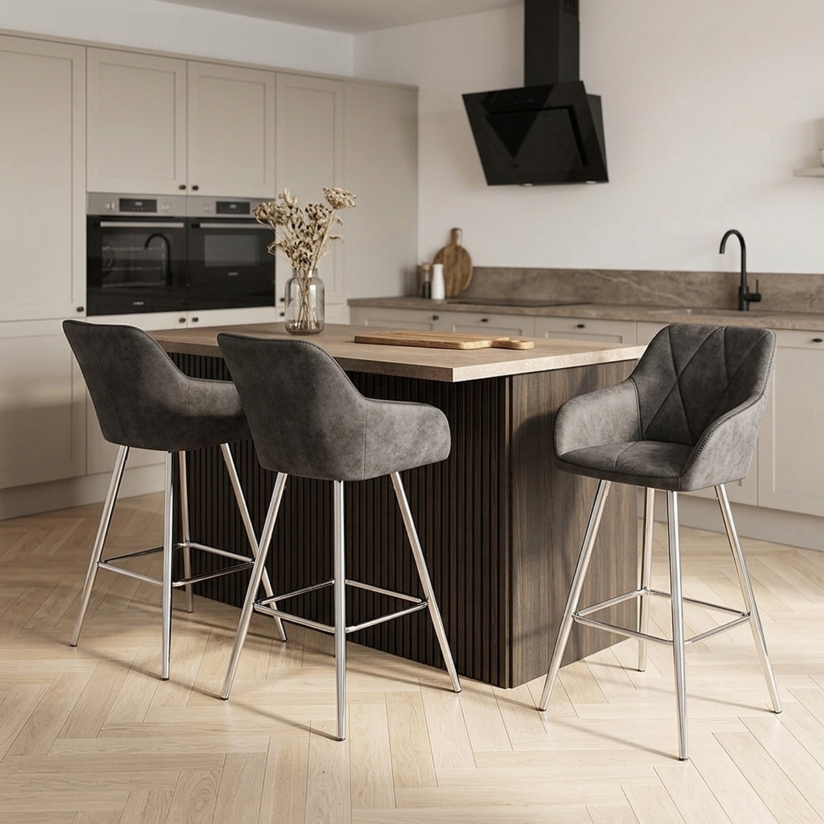 Mason Bar Stool Charcoal