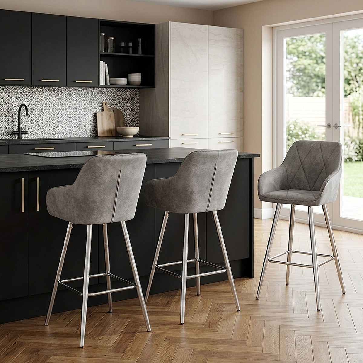 Mason Bar Stool Light Grey
