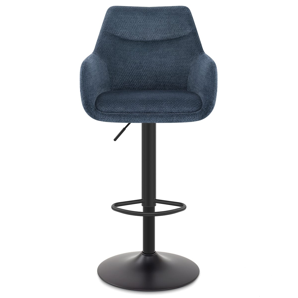 Matteo Bar Stool Blue Fabric