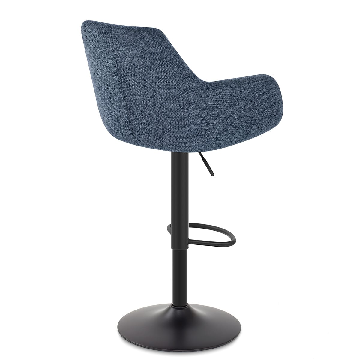 Matteo Bar Stool Blue Fabric