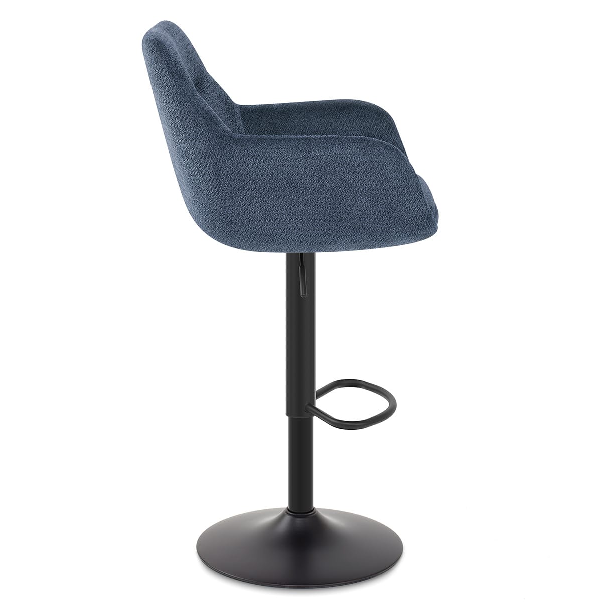 Matteo Bar Stool Blue Fabric