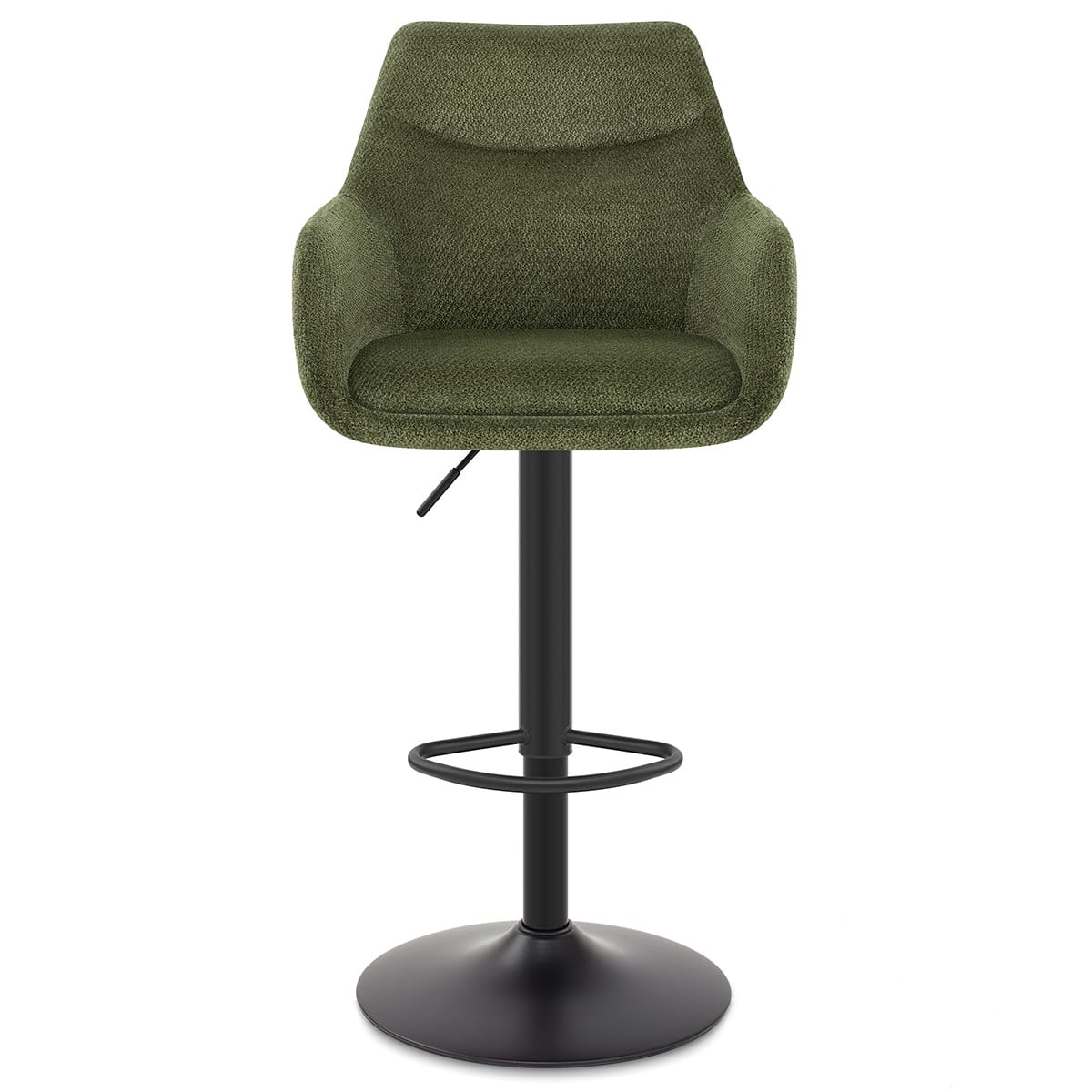 Matteo Bar Stool Green Fabric