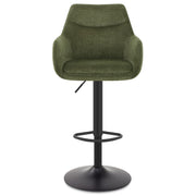 Matteo Bar Stool Green Fabric