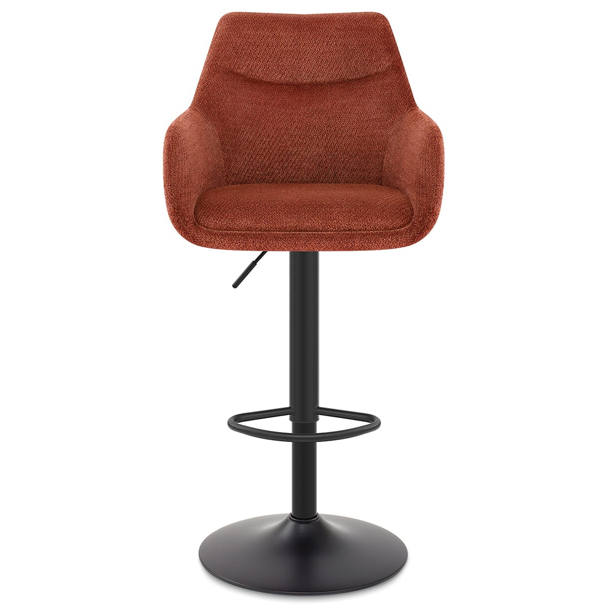 Matteo Bar Stool Rust Fabric