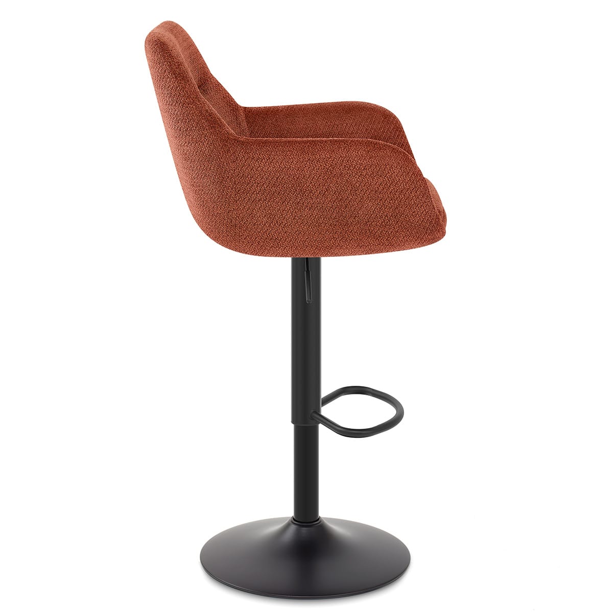 Matteo Bar Stool Rust Fabric
