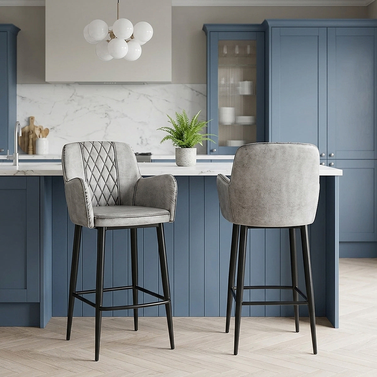 Maverick Bar Stool Vintage White