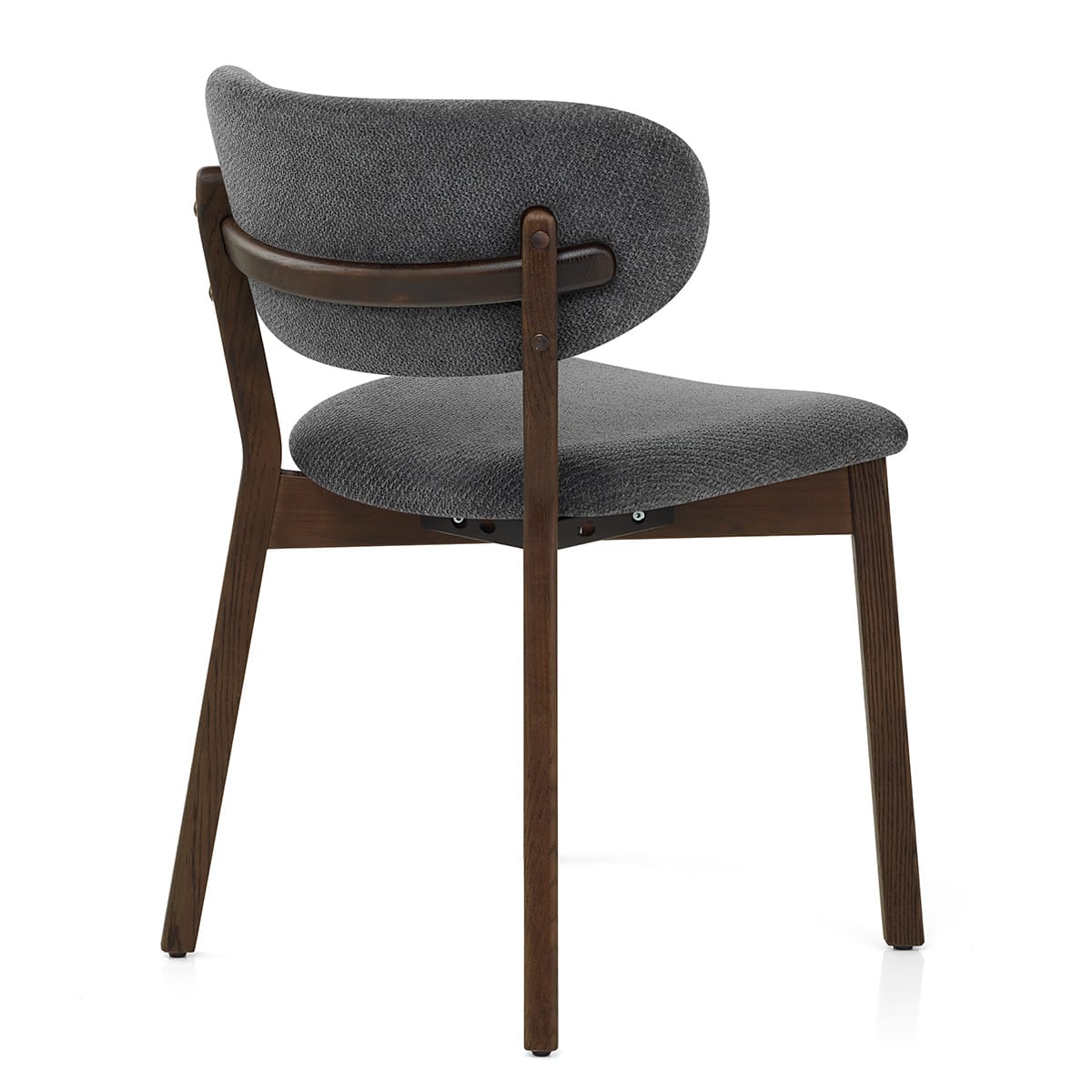 Maya Dark Oak Chair Charcoal Fabric