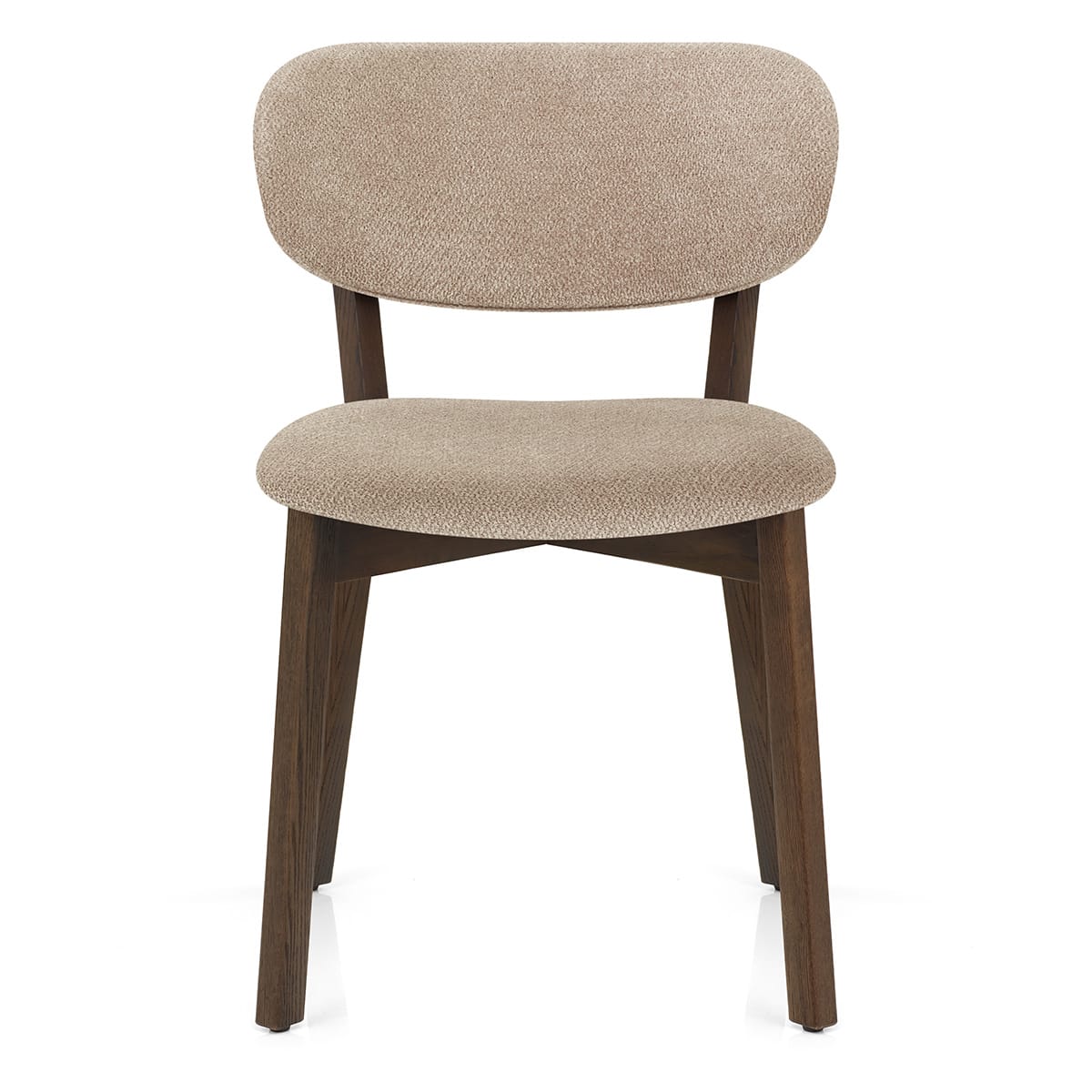 Maya Dark Oak Chair Tweed Fabric