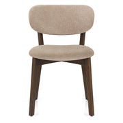 Maya Dark Oak Chair Tweed Fabric